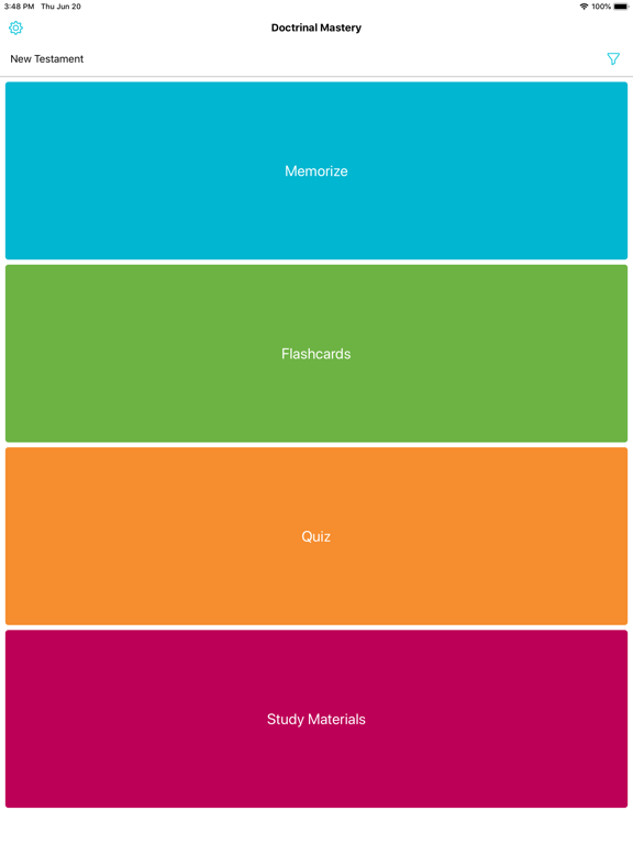 Doctrinal Mastery iPad screenshot 4 - Education app