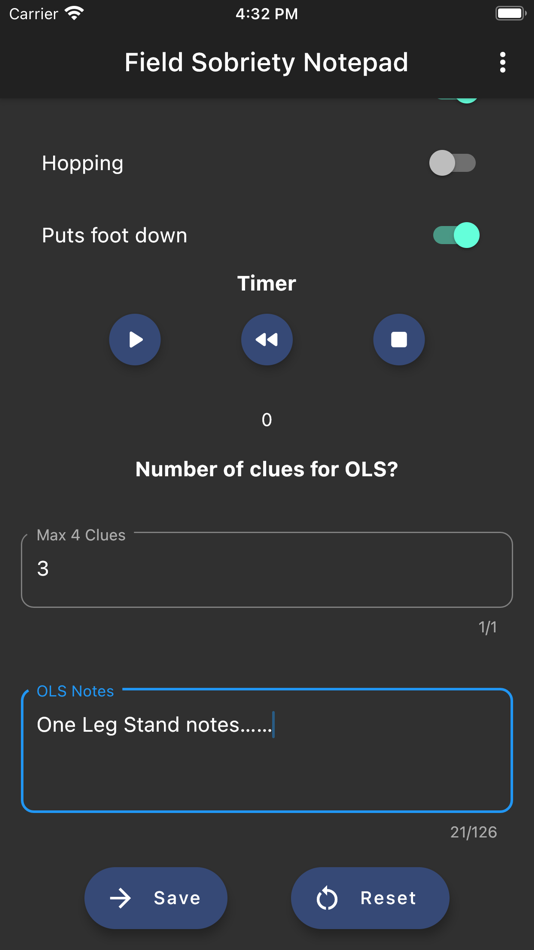 #5. SFST Field Notepad (iOS) 由: Jason Tyre