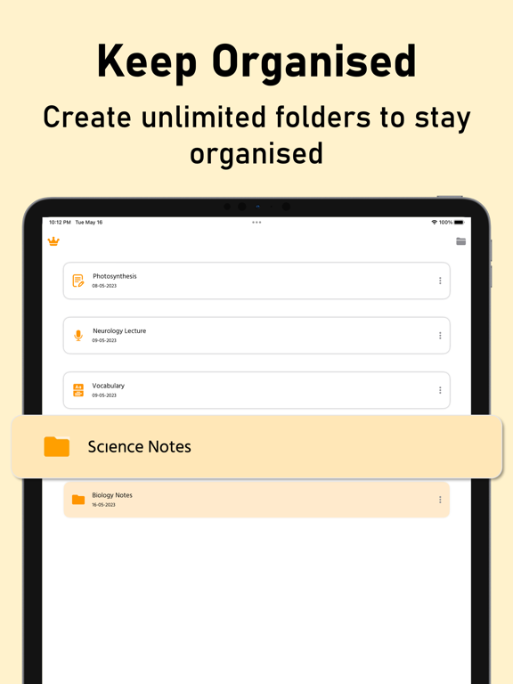 Study Notes & Flashcards Maker iPad screenshot 7 - Education app