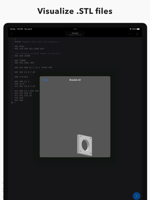 Sequence :: G-Code editor, CNC iPad screenshot 2 - Graphics & Design app