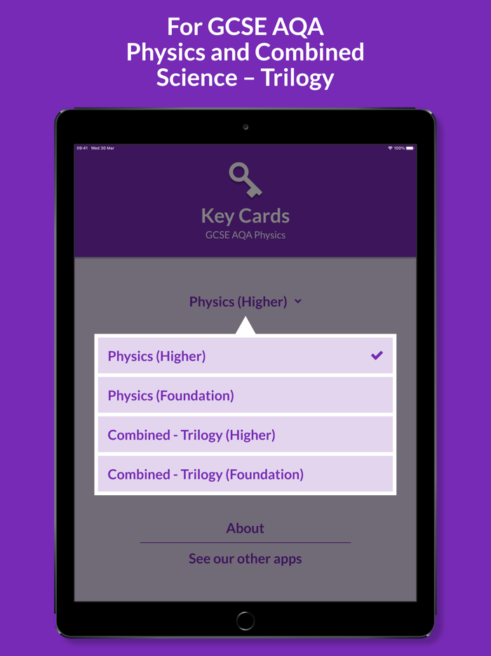 Key Cards GCSE AQA Physics