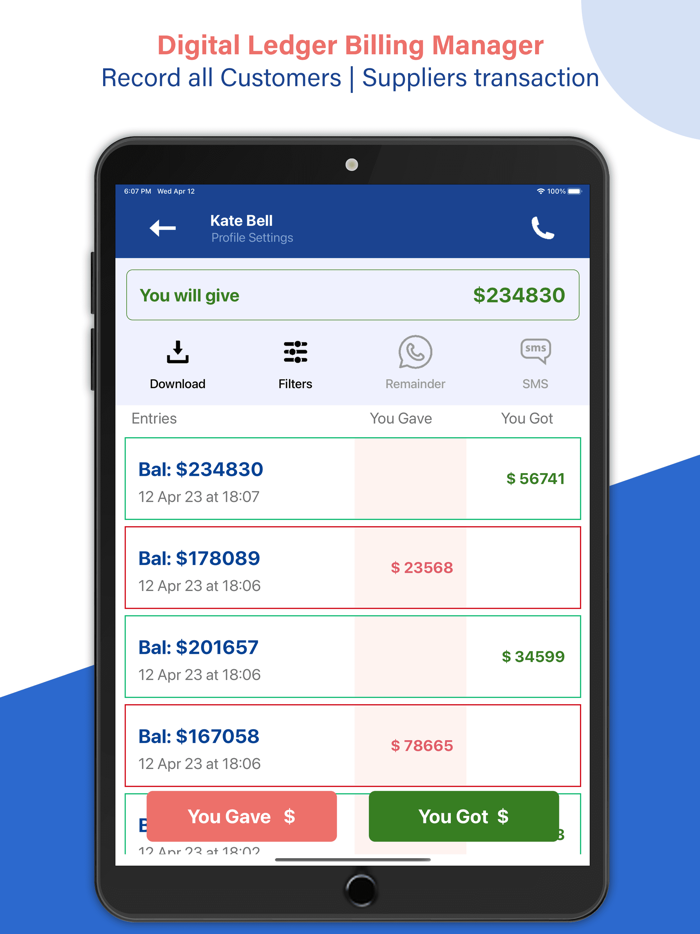 Ledger Book Expense Manager