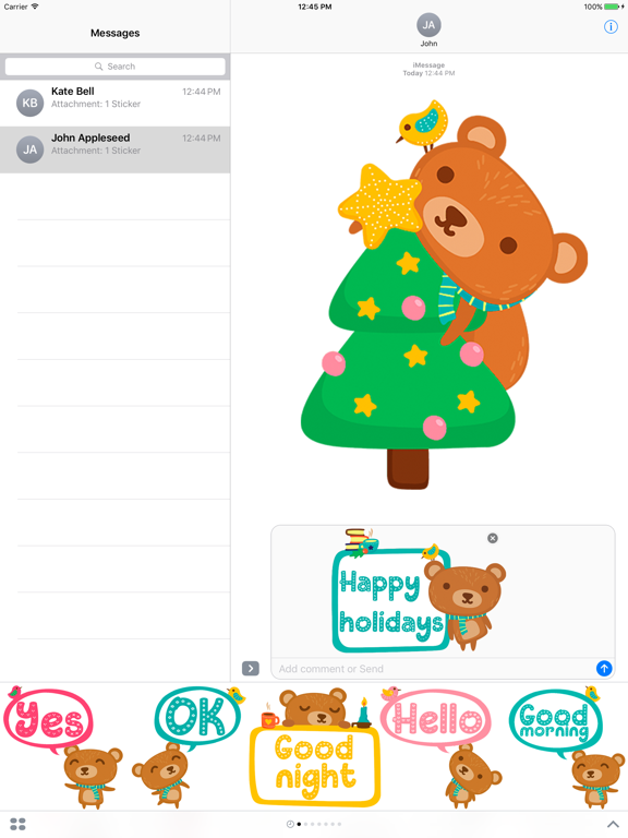 Beary Lovely Emoji and Stickerのおすすめ画像2