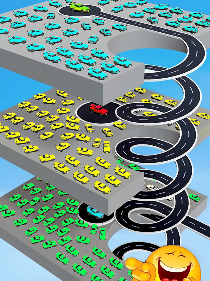 Car Parking Lot Traffic Jam