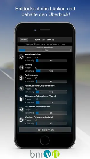 Screenshot von IFahrschulTheorie Österreich auf dem iPhone 5