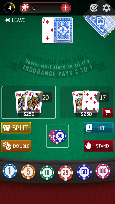 Blackjack 21: Casino Game Screenshot