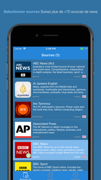 Screenshot #1 pour Newzr