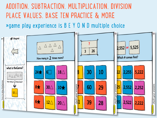 Beyond Cats! Grade 2 Math iPad screenshot 1 - Education app