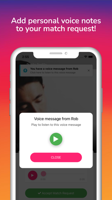 Holler Date: Voice Dating Screenshot