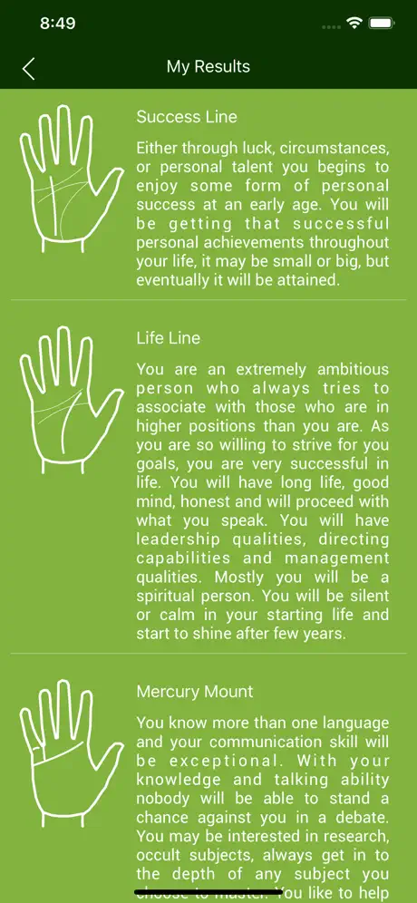 PALM READER The Fortune Teller