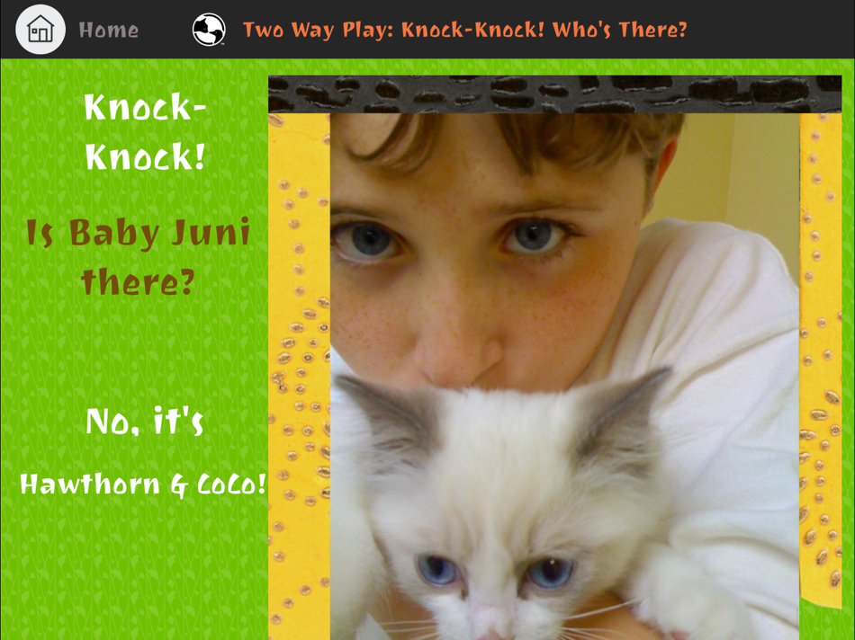#1. Knock-Knock! Who's There? (iOS) 由: Two Way Play
