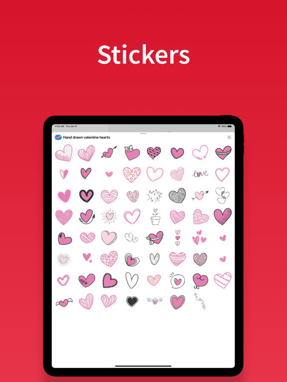 Screenshot #4 pour Autocollants emoji coeur