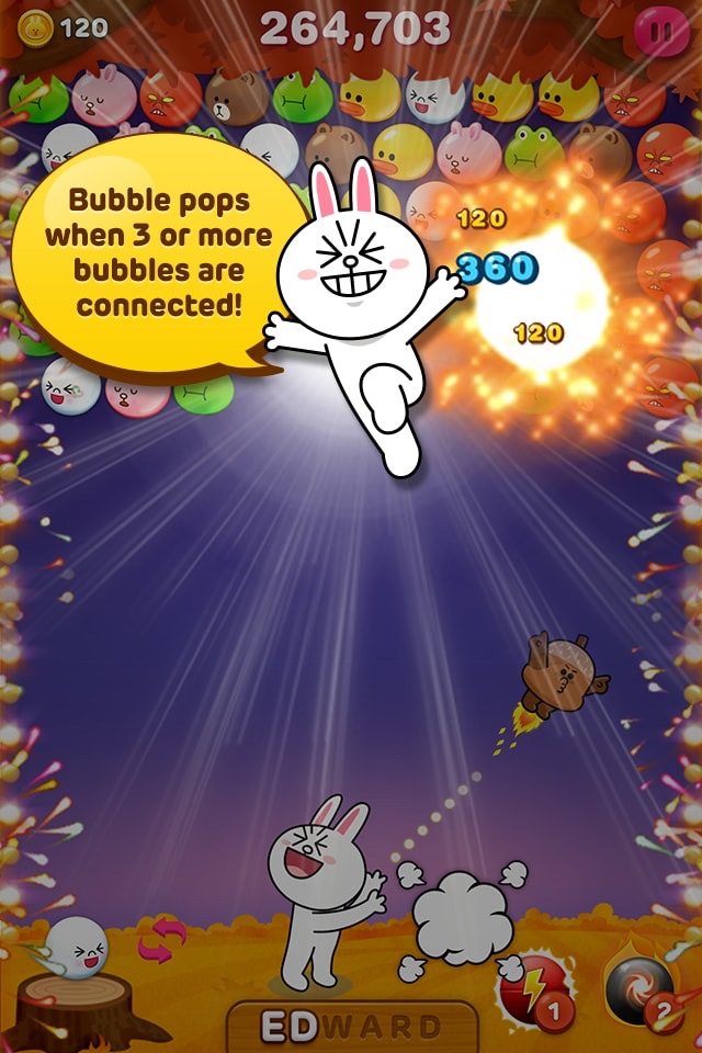 LINE Bubble! screenshot 2
