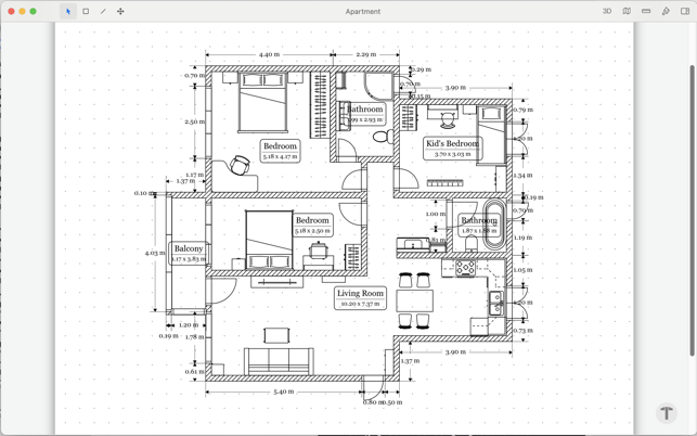 Schermata del design della casa