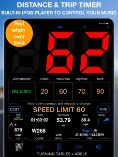 Speedometer 55 GPS Speed & HUD iPad image 3
