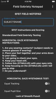sfst field notepad iphone screenshot 2