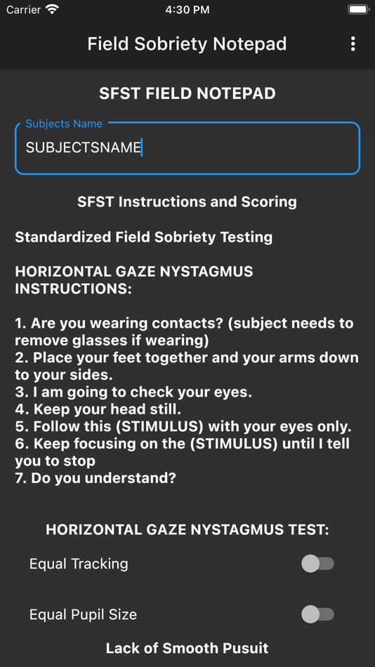#2. SFST Field Notepad (iOS) 由: Jason Tyre