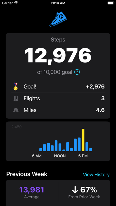 Duffy - Steps Complication Screenshot
