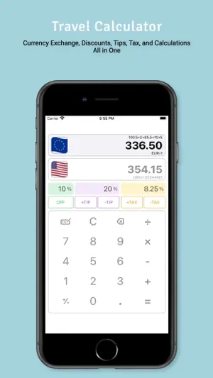 Travel Calculator & Currency screenshot 1