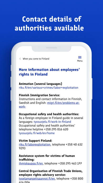Work Help Finland Screenshot