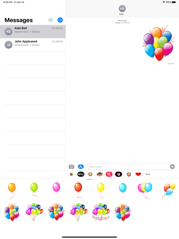 Screenshot #6 pour Best Balloon stickers & emoji