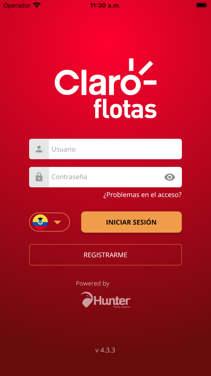 Claro Flotas Powered by Hunter