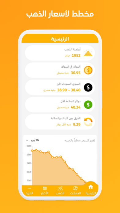 اسعار الذهب والدولار في مصر Screenshot