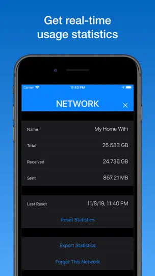 Screenshot von WifiMan From DataMan auf dem iPhone 2