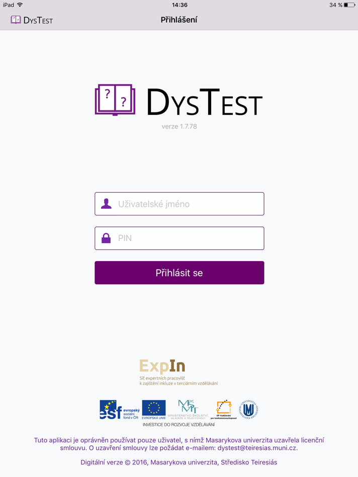 #1. DysTest (iOS) 由: Masaryk University