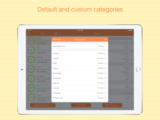 Best Shopping List Pro: To-do iPad screenshot 4 - Productivity app
