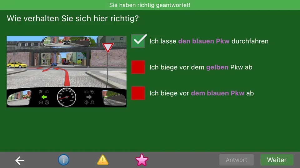 Screenshot von Fahrschule.de 2026 auf dem iPhone 2