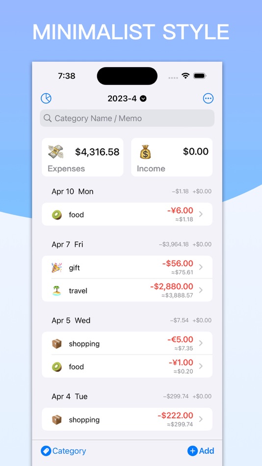 #2. Moneys:Track Daily Expenses (iOS) Podle: 畅 刘