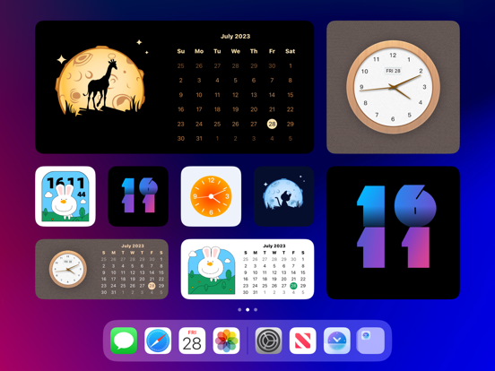 Clock Pocket:standby widget iPad app afbeelding 1