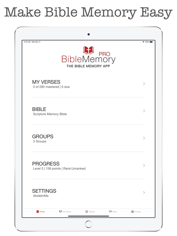 Screenshot #1 for The Bible Memory App
