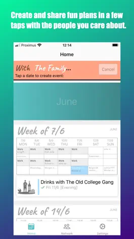 Game screenshot Fun Plans: social calendar app apk