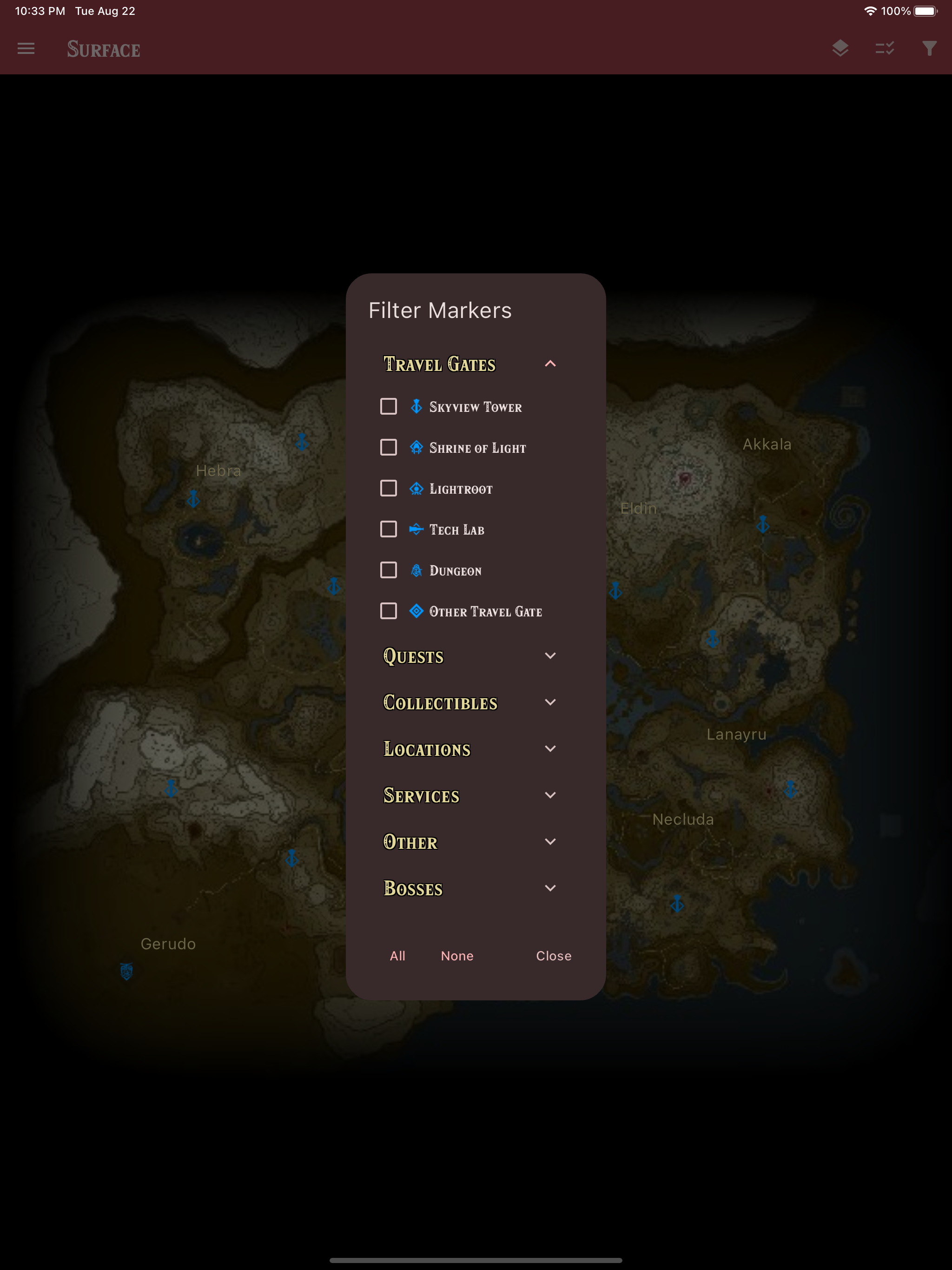 Tears Map