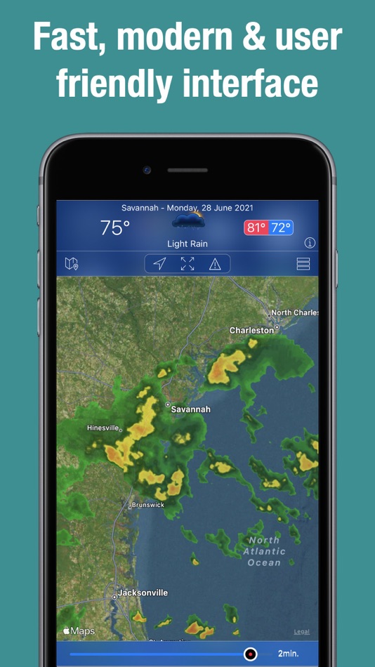 #7. Doppler Radar - Live Rain Map (iOS) By: Voros Innovation