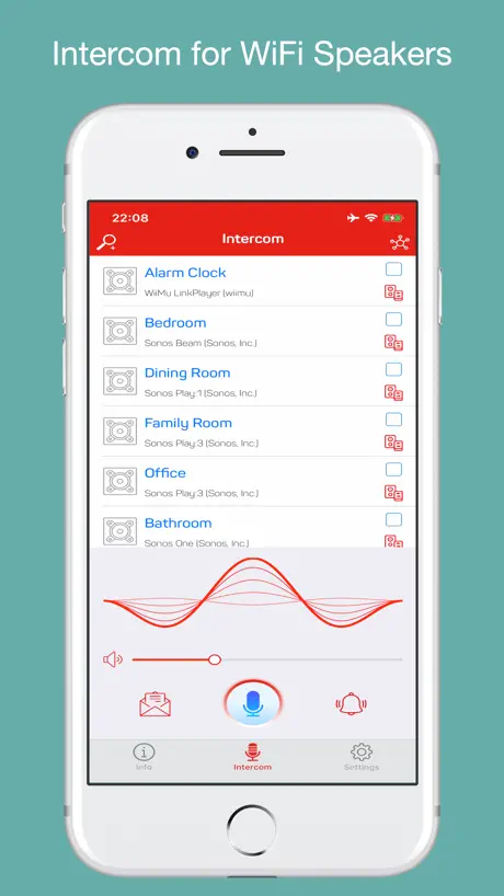 语音对讲机 (Sonos, HEOS, Bose ...)