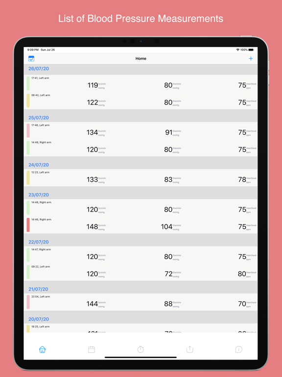 Screenshot #6 pour MyHeart: Blood Pressure Diary