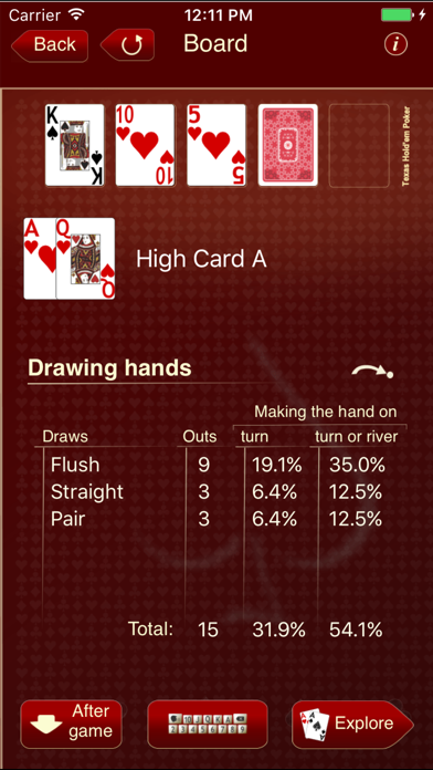 Poker % screenshot 3