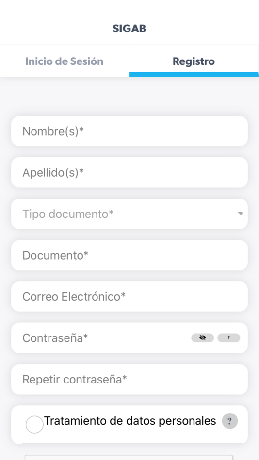 #2. SIGAB Ciudadano (iOS) By: Proceraseo SIGAB