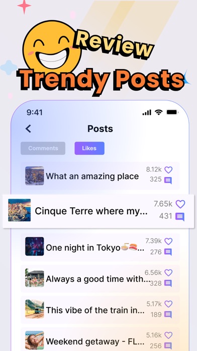 Boom - AI Followers Reports Screenshot