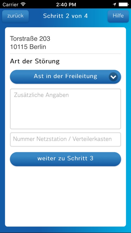 Stromnetz Berlin StörMeldung