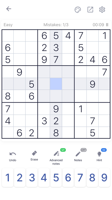 Sudoku Puzzle - Brain Games Screenshot