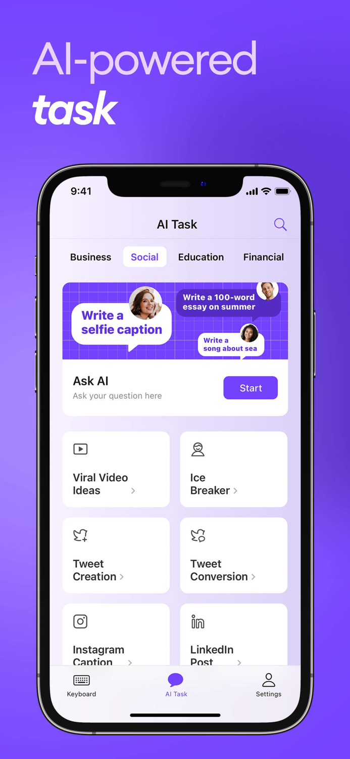iKey - AI Keyboard Extension