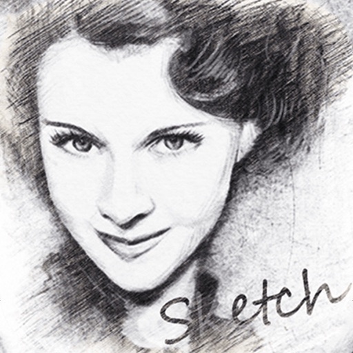 Pencil Sketch Photo Camera Icon