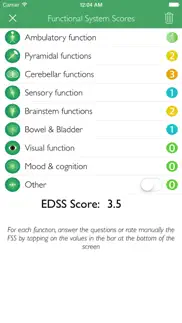 easy edss score iphone screenshot 2