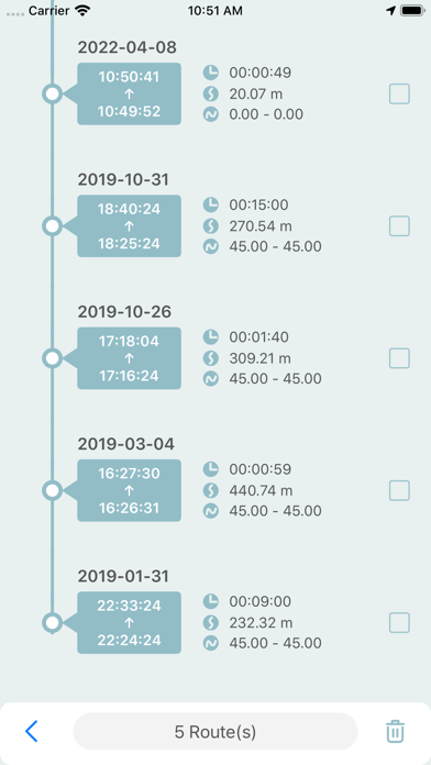 FootMark - Route recorder Screenshot