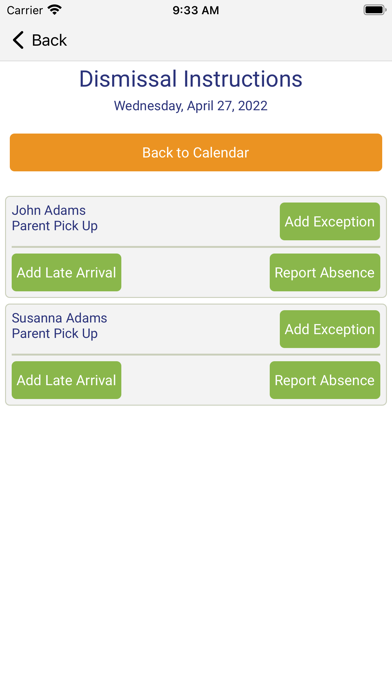 School Dismissal Manager (SDM) Screenshot
