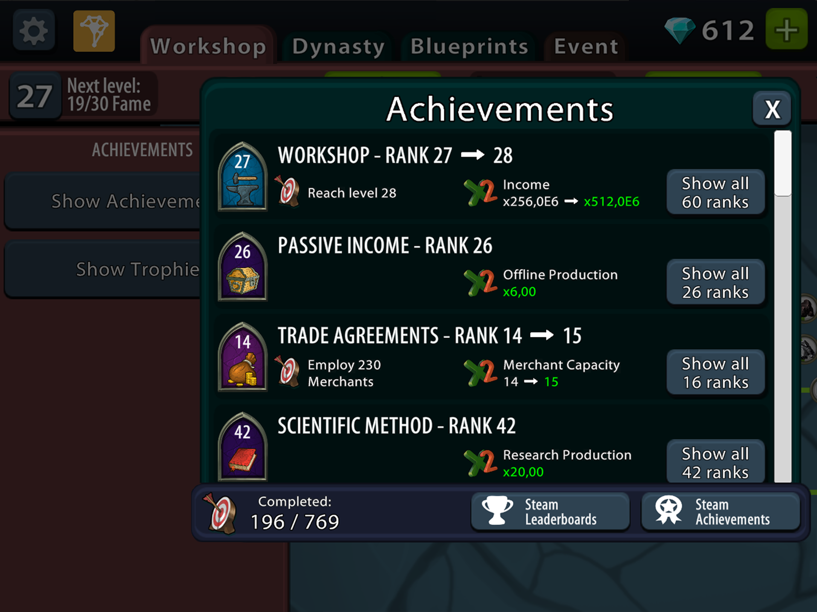 Crafting Idle Clicker